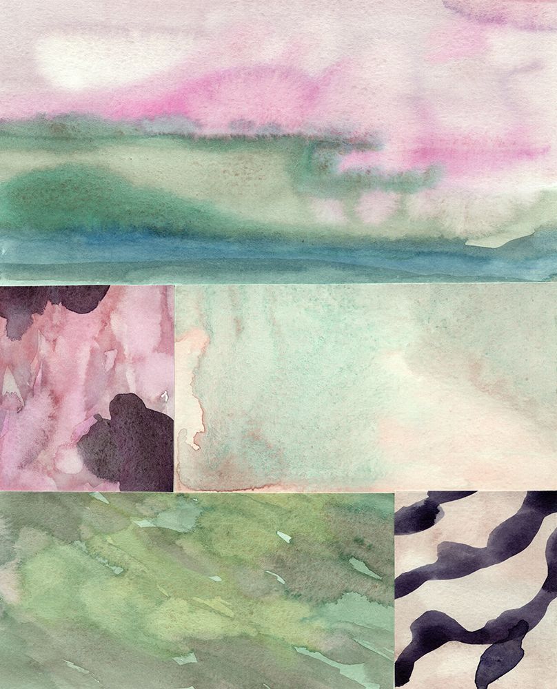 Watercolor abstract composition 10 art print by NKTN for $57.95 CAD