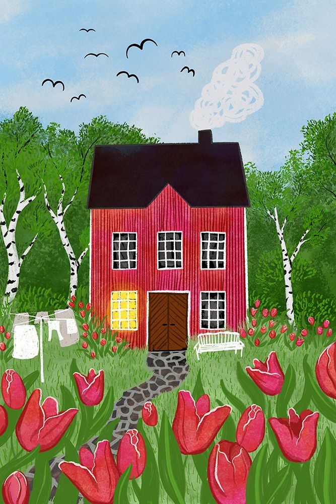 The Tulip House art print by EMELIEmaria for $57.95 CAD