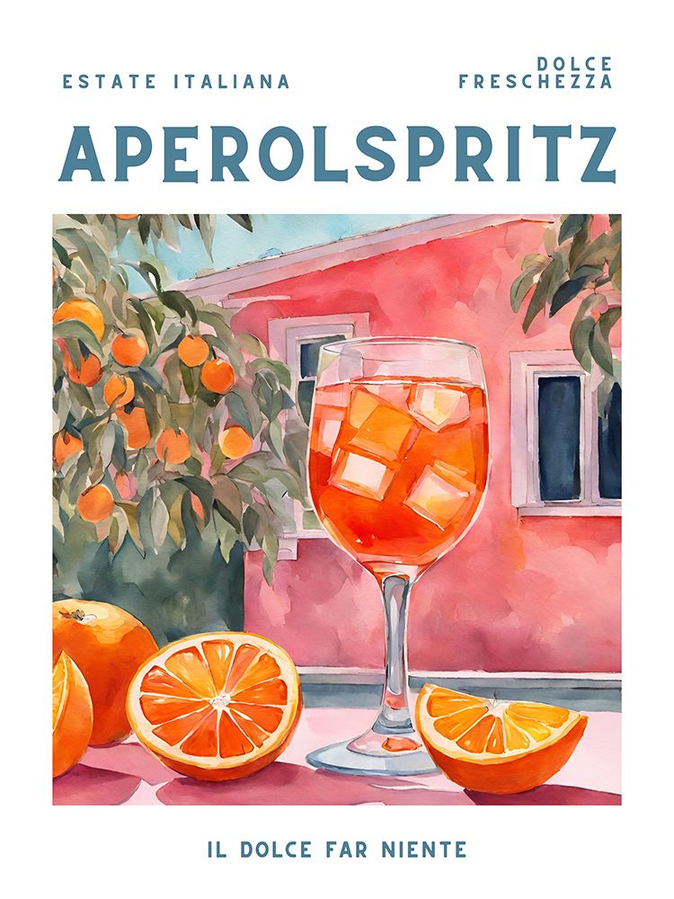 Aperol Spritz art print by Ohkimiko for $57.95 CAD