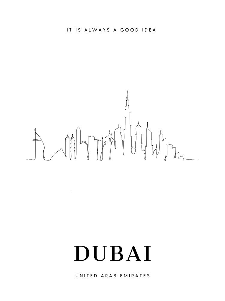 Dubai art print by Ohkimiko for $57.95 CAD