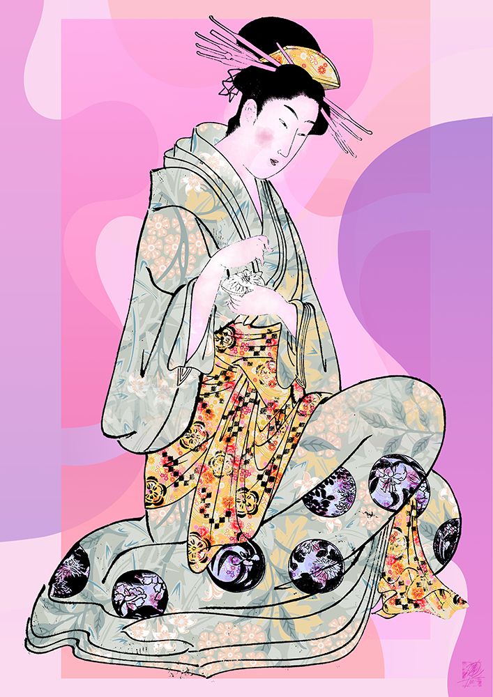 Geisha I art print by Osvaldo Russo for $57.95 CAD