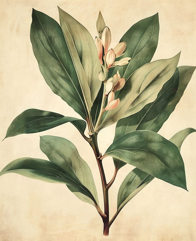 Poster Vintage Botanical art print by Bilge Paksoylu for $57.95 CAD