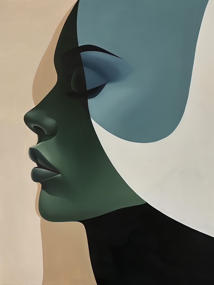 Poster Minimalist Portrait 4 art print by Bilge Paksoylu for $57.95 CAD