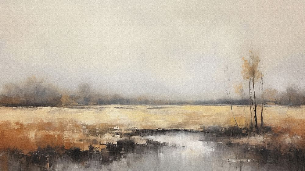 Horizontal Abstract Landscape 3 art print by Bilge Paksoylu for $57.95 CAD