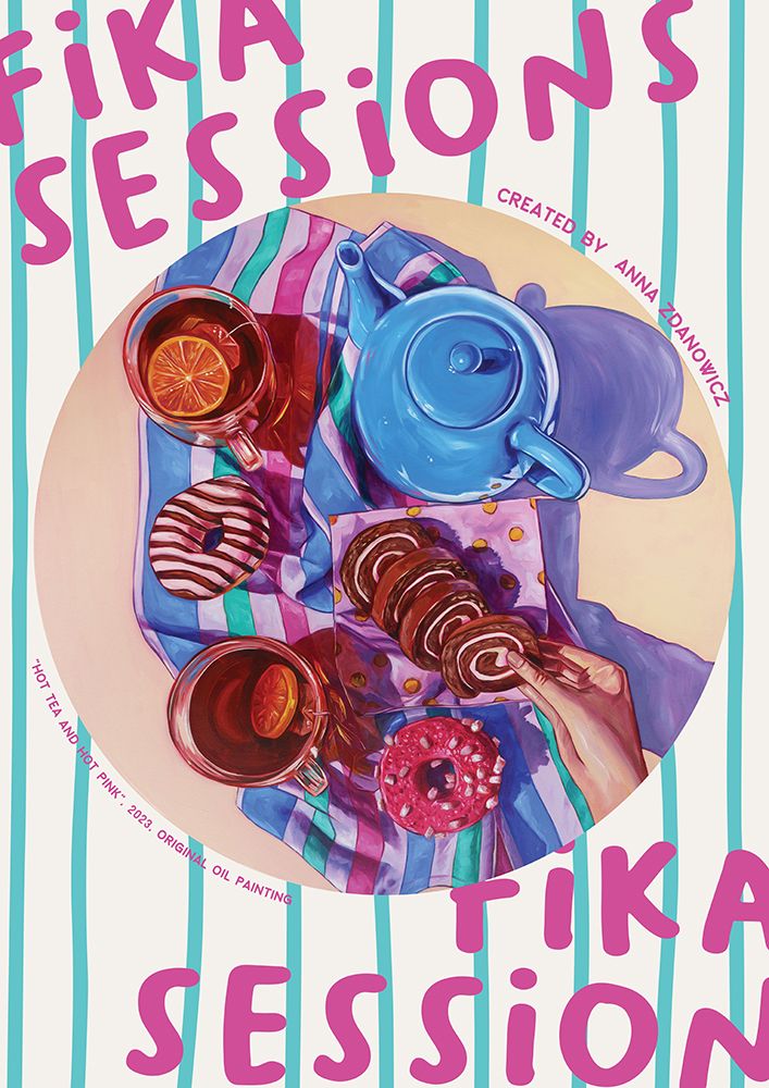 Hot Tea and Hot Pink art print by Anna Zdanowicz for $57.95 CAD