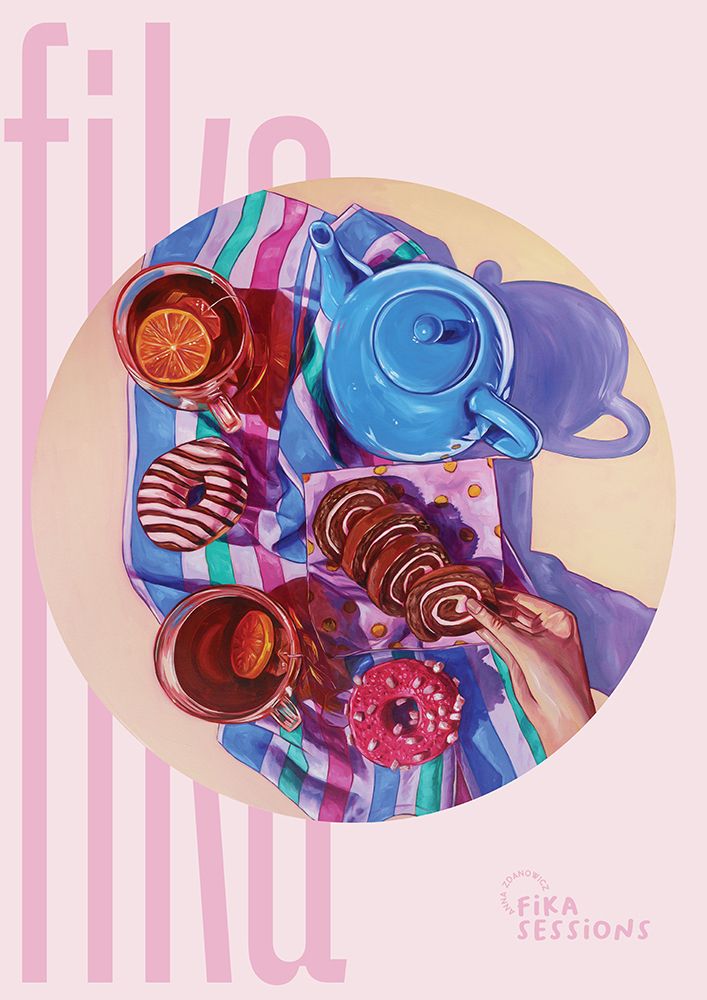 Hot Tea and Hot Pink art print by Anna Zdanowicz for $57.95 CAD