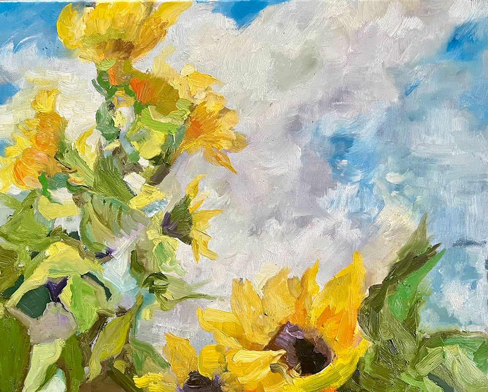 Field of Sunflowers art print by Alexandra Higgins for $57.95 CAD