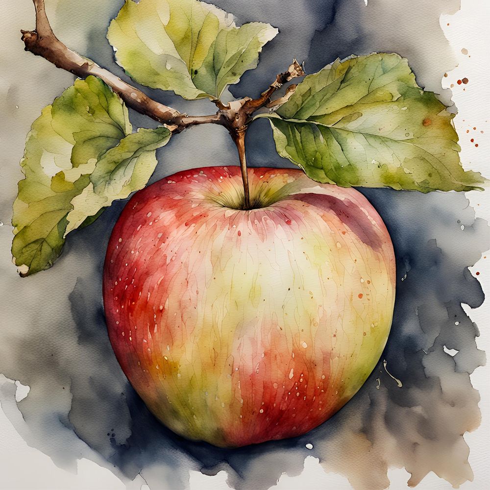 Apple art print by Ohkimiko for $57.95 CAD