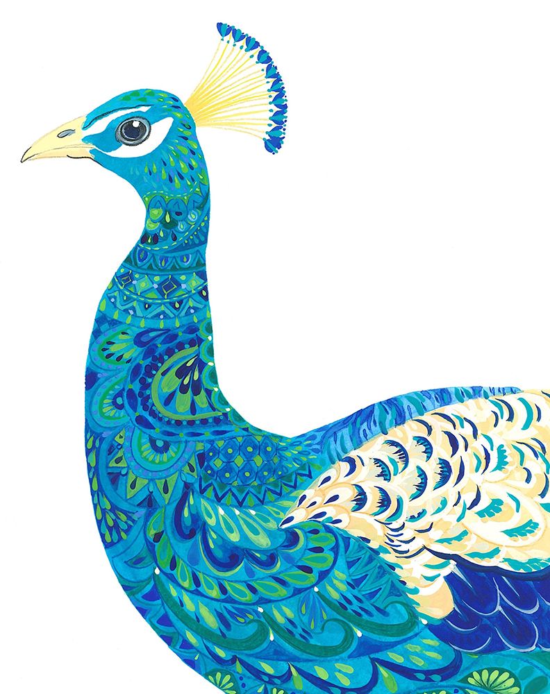 Flamboyant Peacock art print by Isabelle Brent for $57.95 CAD