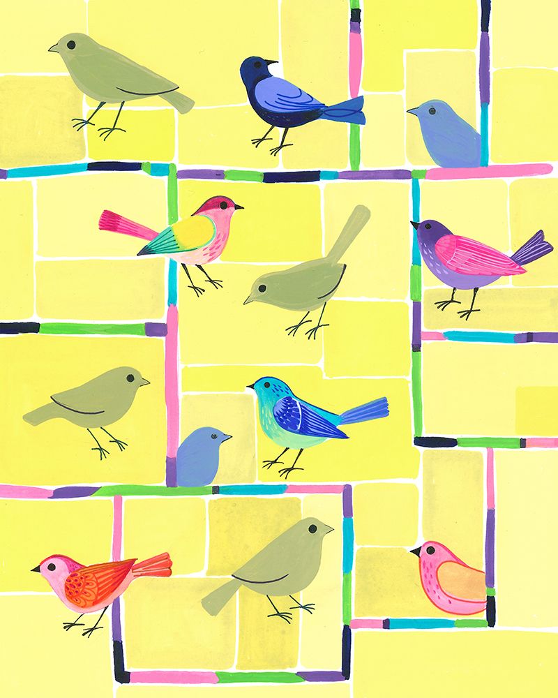 Urban Birds art print by Isabelle Brent for $57.95 CAD
