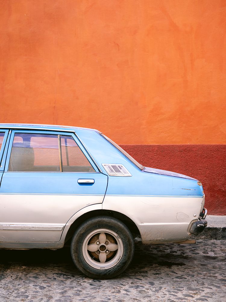 Retro Car | San Miguel de Allende Mexico art print by Raisa Zwart for $57.95 CAD