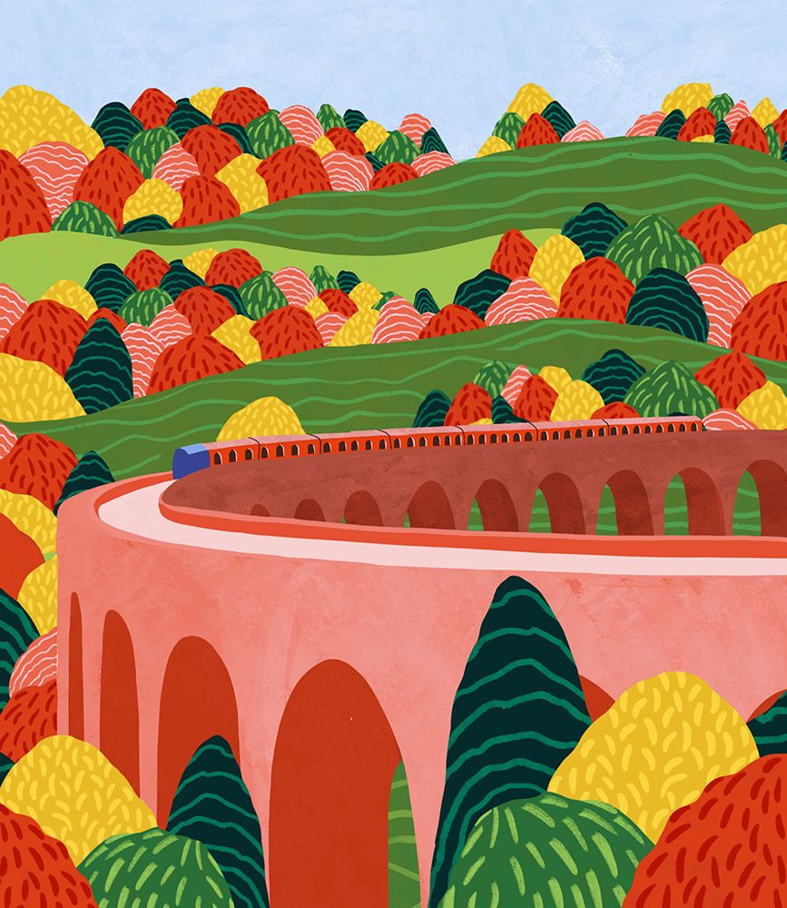 Autumn Express art print by Ceyda Alasar for $57.95 CAD