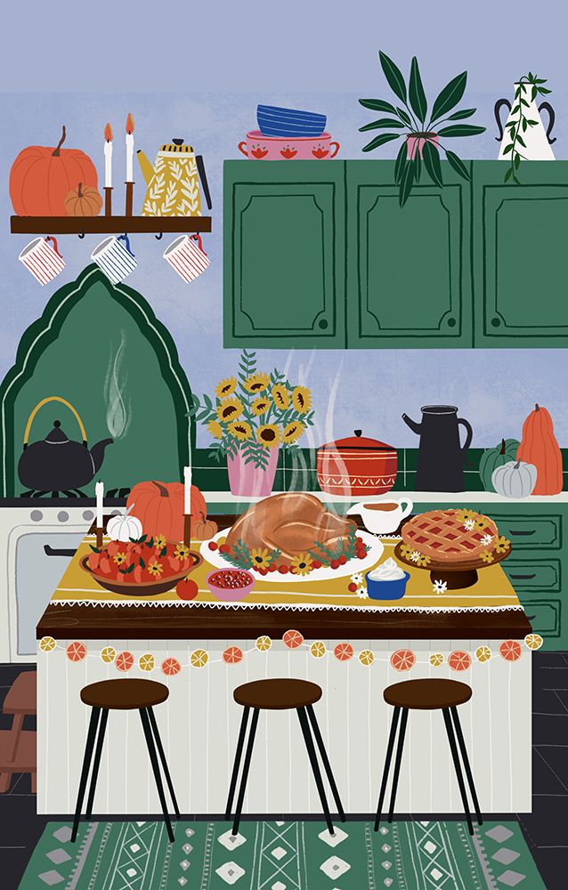 Thanksgiving art print by Ceyda Alasar for $57.95 CAD