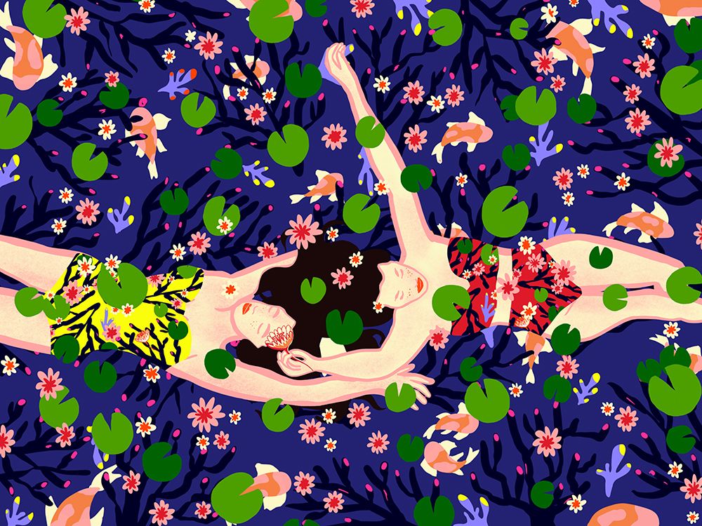 Water Lilies art print by Ceyda Alasar for $57.95 CAD