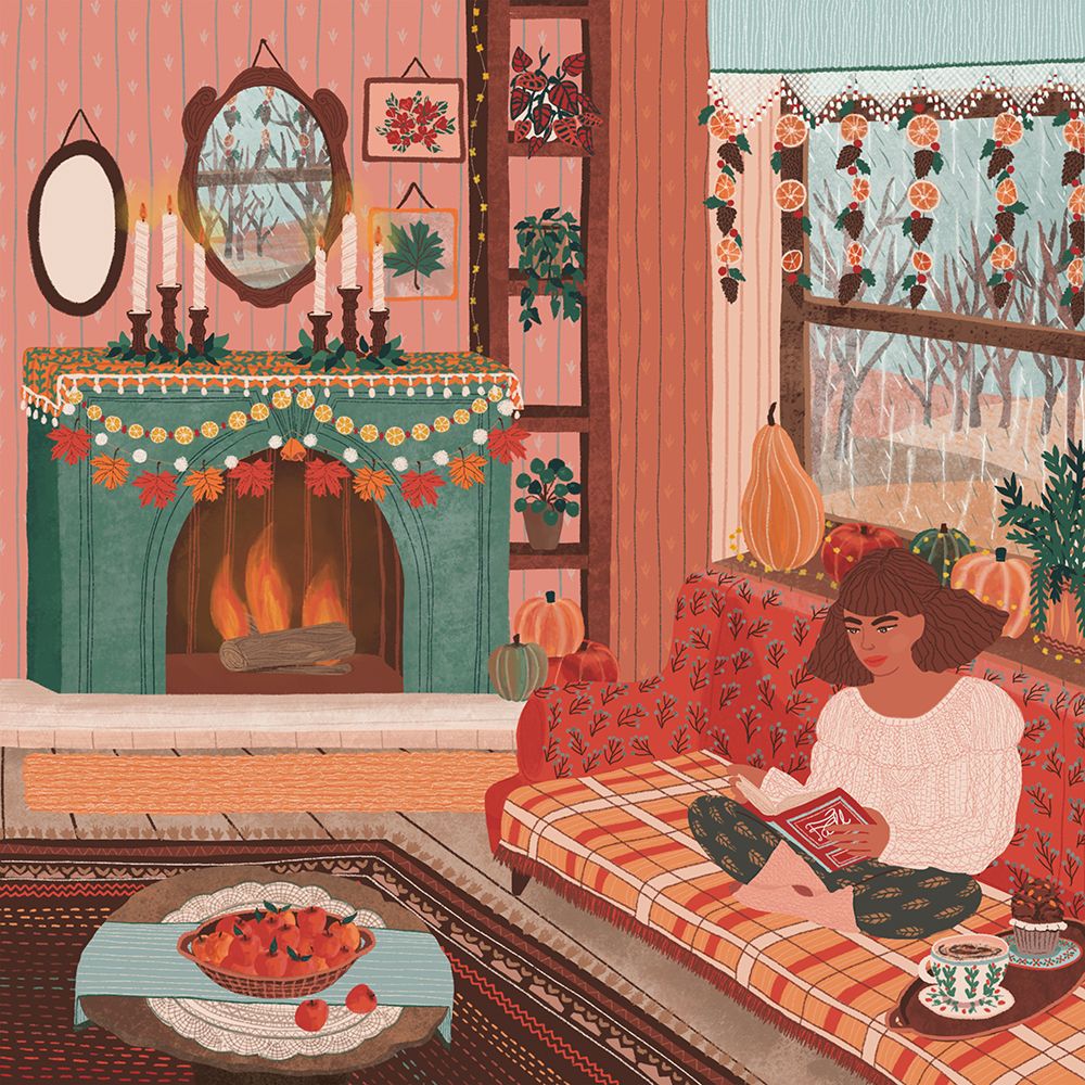 Cozy Autumn art print by Ceyda Alasar for $57.95 CAD