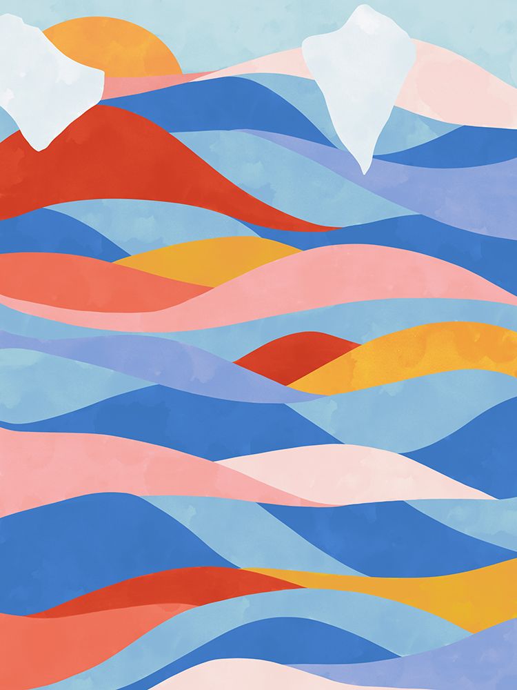 Color Waves art print by Ceyda Alasar for $57.95 CAD