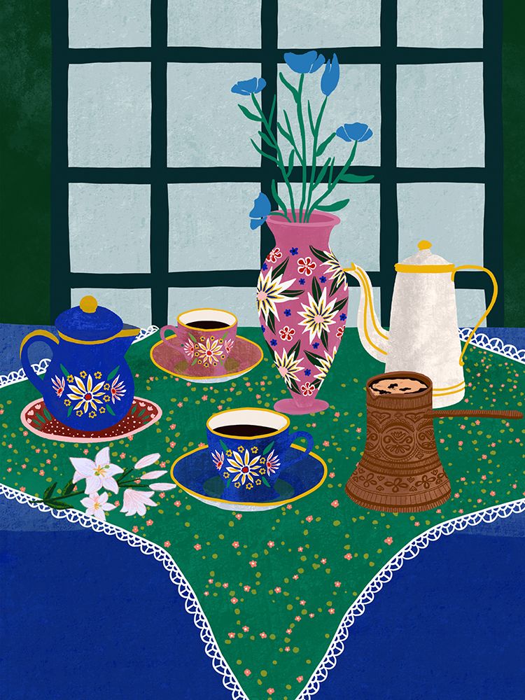 Tea for Two art print by Ceyda Alasar for $57.95 CAD