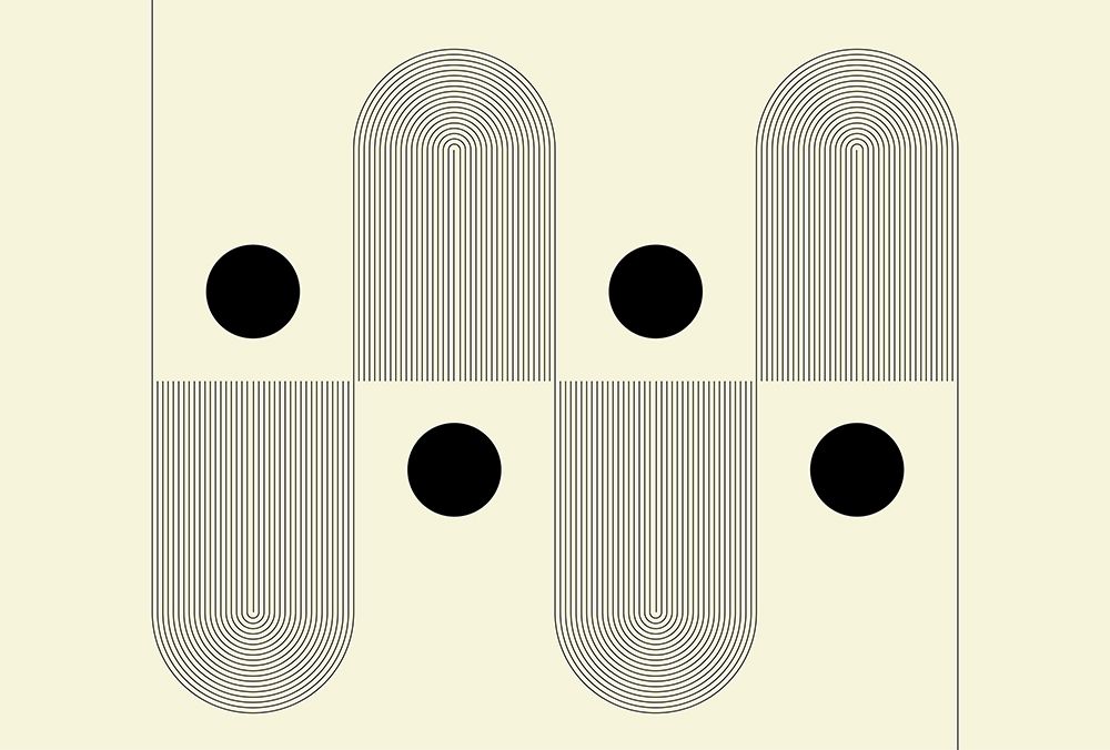 Geometric Minimal Abstract art print by Nilesh Kulkarni for $57.95 CAD