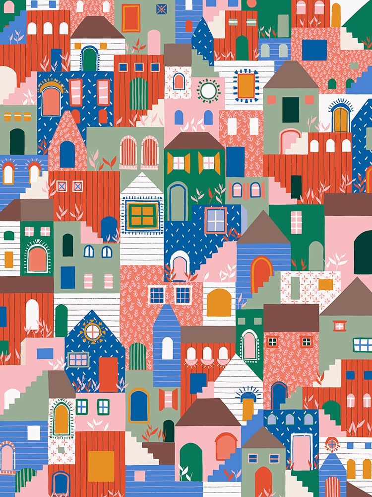 Stack Houses art print by Ceyda Alasar for $57.95 CAD