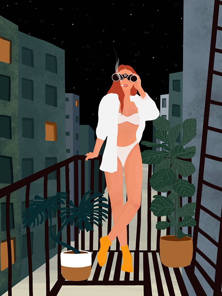 Fire Escape art print by Ceyda Alasar for $57.95 CAD