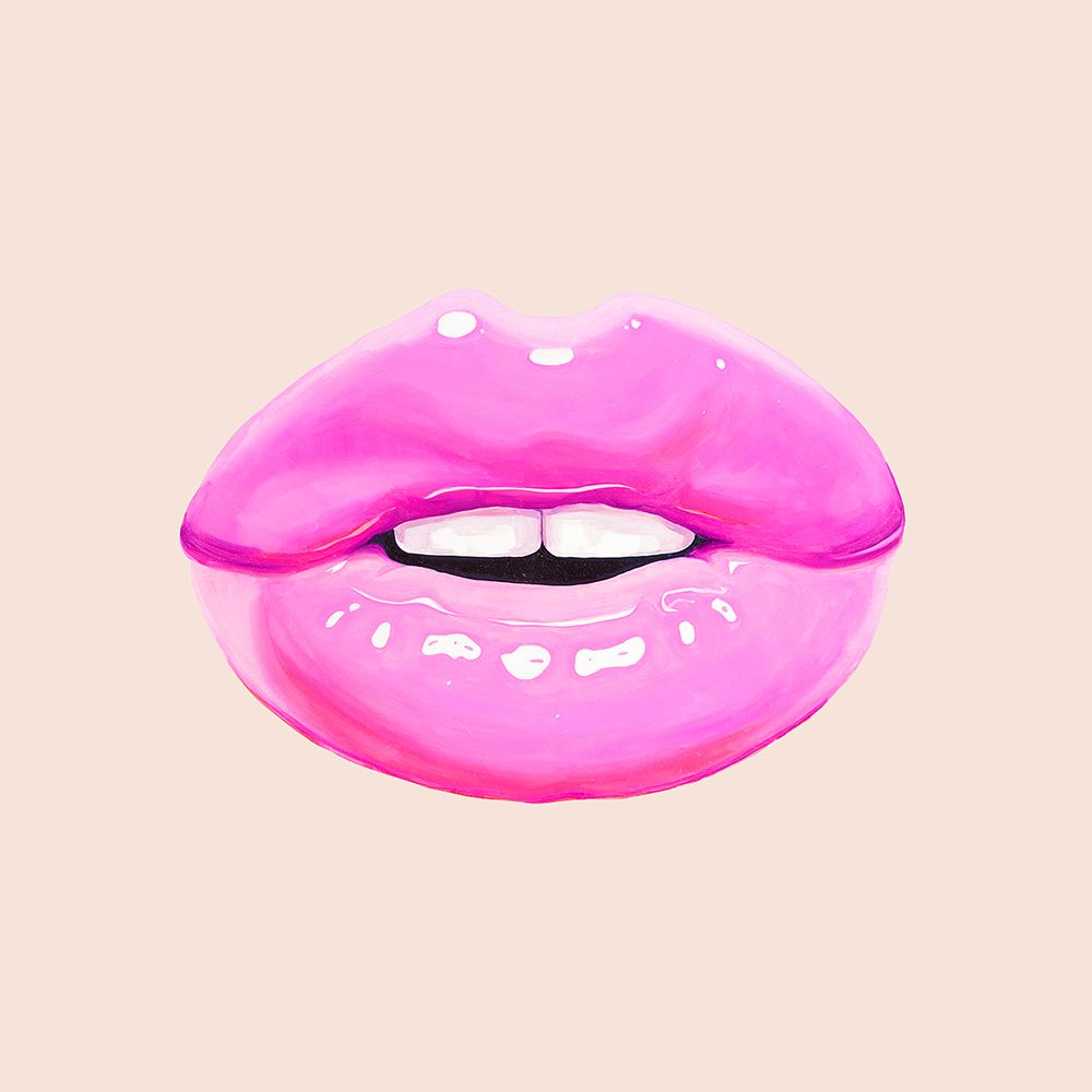 Pink Lips art print by Vitor Costa for $57.95 CAD