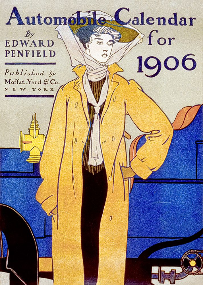 Edward Penfields Automobile Calendar for 1906 art print by Edward Penfield for $57.95 CAD