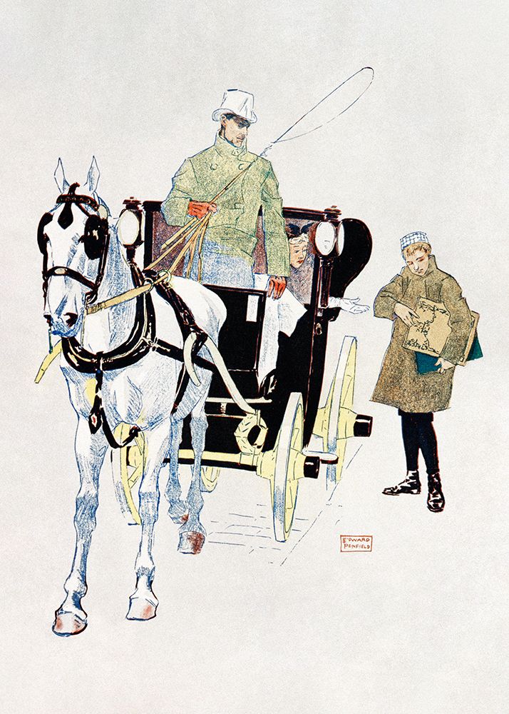 Vintage Carriage (1893) art print by Edward Penfield for $57.95 CAD