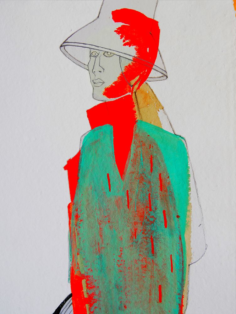 Woman with hat art print by Doris Schmitz for $57.95 CAD