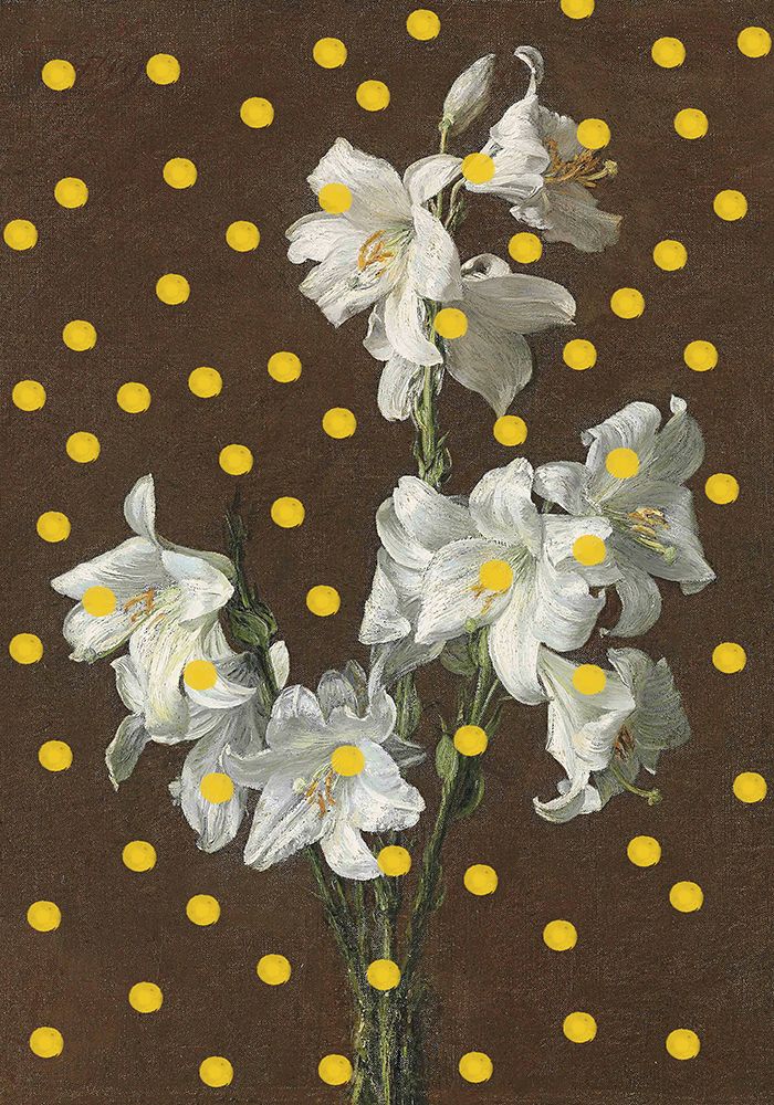 Lilies and Dots art print by The Art Concept for $57.95 CAD
