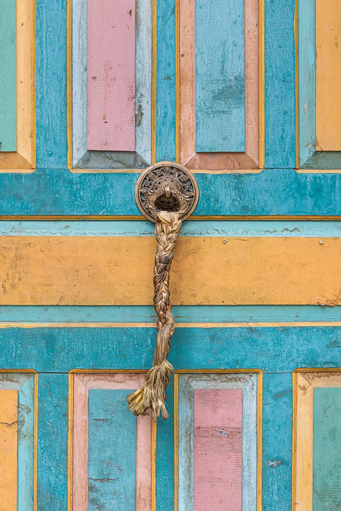 Tibetan colorful wooden door art print by Photolovers for $57.95 CAD