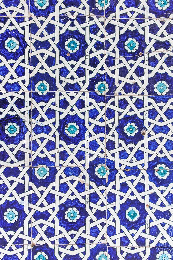 Blue tiles art print by Photolovers for $57.95 CAD