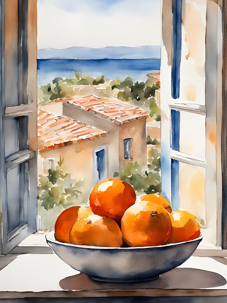 Orangenschale im Fenster art print by Ohkimiko for $57.95 CAD