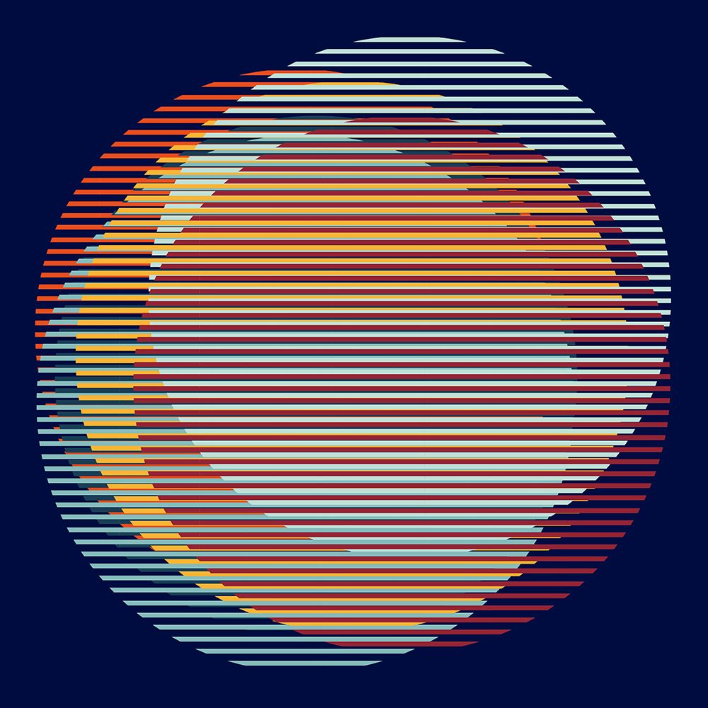 Circles Stripe1 art print by Leigh Bagley for $57.95 CAD