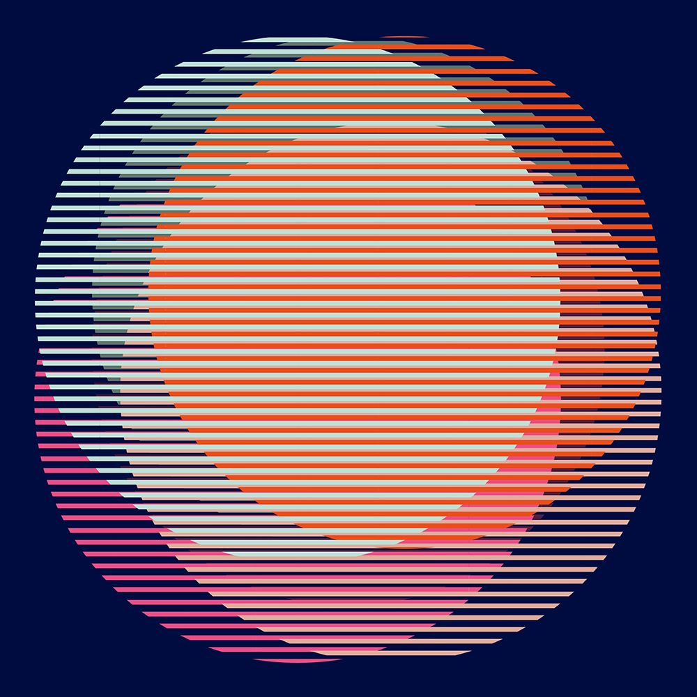 Circles Stripe4 art print by Leigh Bagley for $57.95 CAD