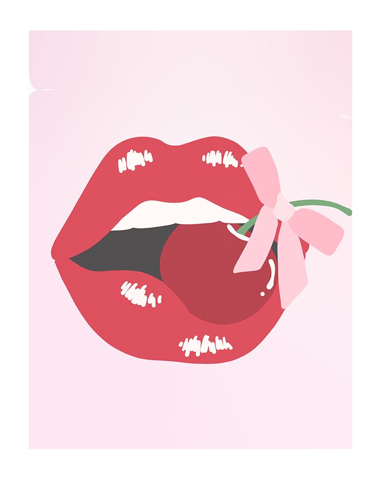 Lips art print by Jolly and Dash for $57.95 CAD