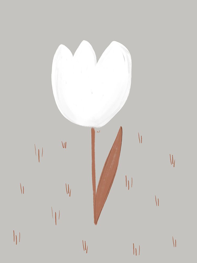 White Tulip 18x24 art print by Menina Lisboa for $57.95 CAD