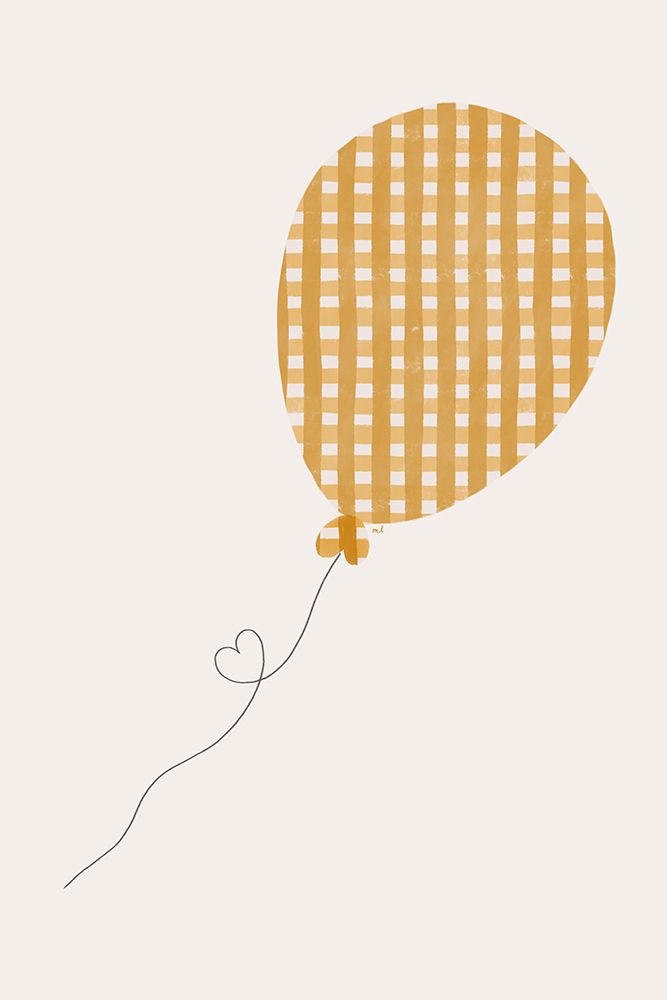 Vichy Balloon 24x36 art print by Menina Lisboa for $57.95 CAD