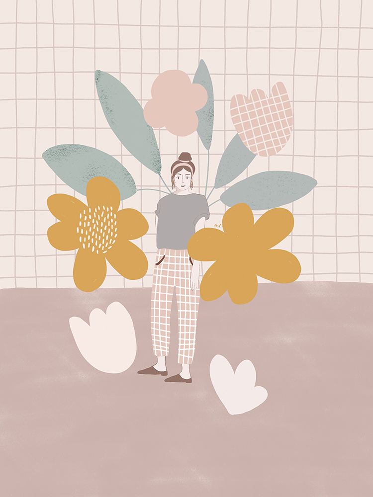 Spring Girl 18x24 art print by Menina Lisboa for $57.95 CAD