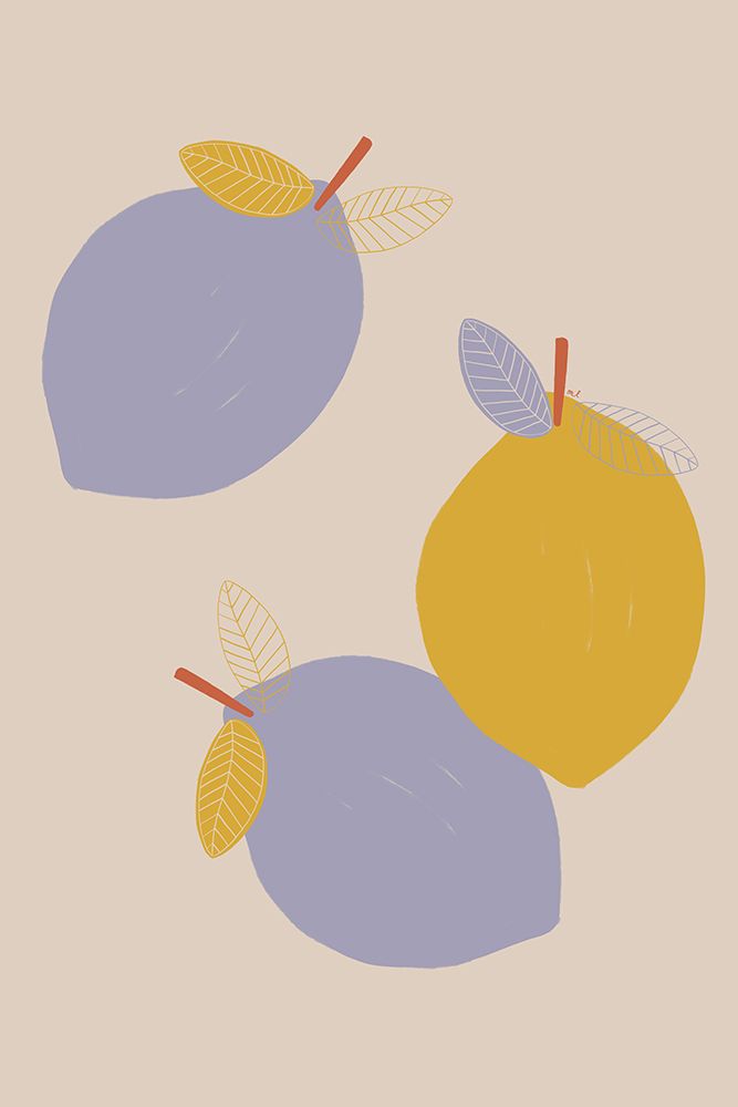 Lemons 24x36 art print by Menina Lisboa for $57.95 CAD
