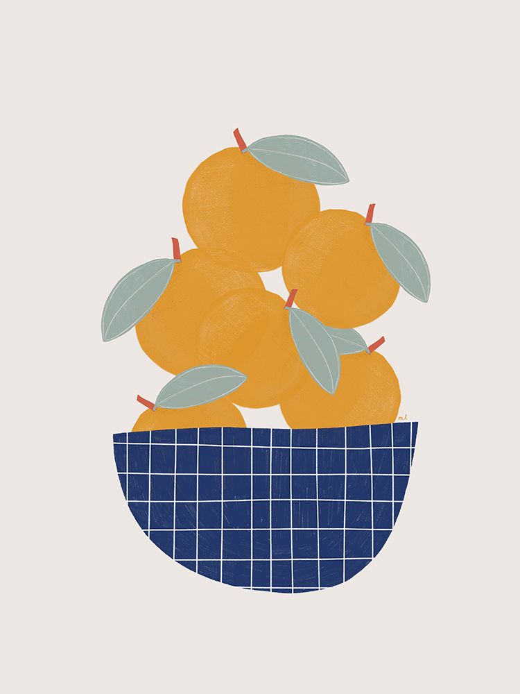 Bowl of Oranges 18x24 art print by Menina Lisboa for $57.95 CAD