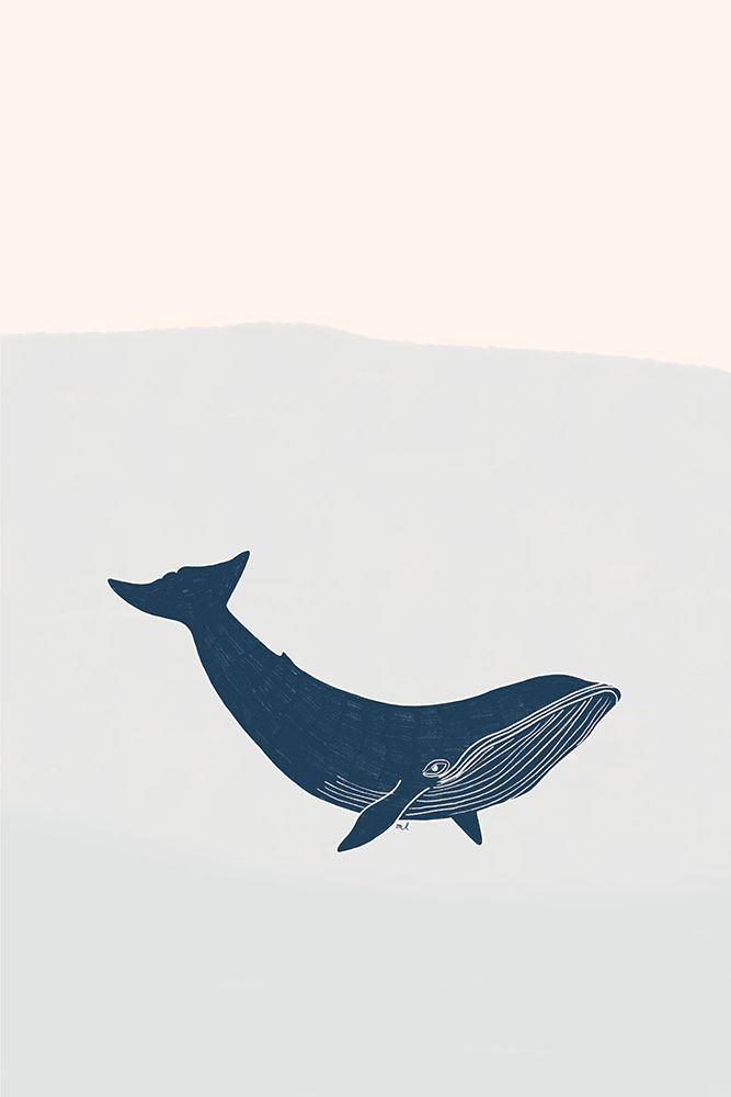 Blue Whale 24x36 art print by Menina Lisboa for $57.95 CAD