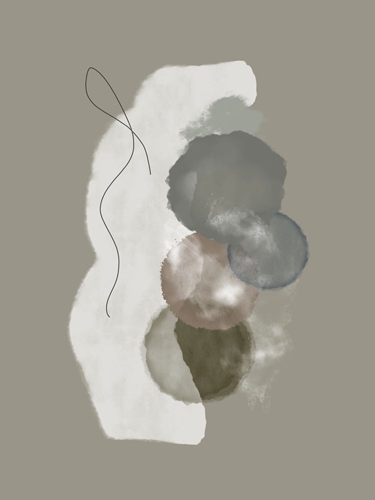 Organic shapes in earthly tones art print by Imaginative for $57.95 CAD