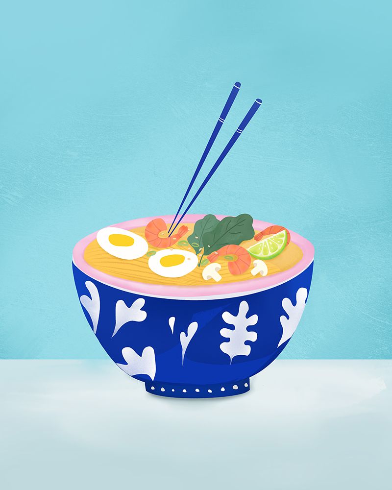 Ramen Bowl art print by Petra Lizde for $57.95 CAD