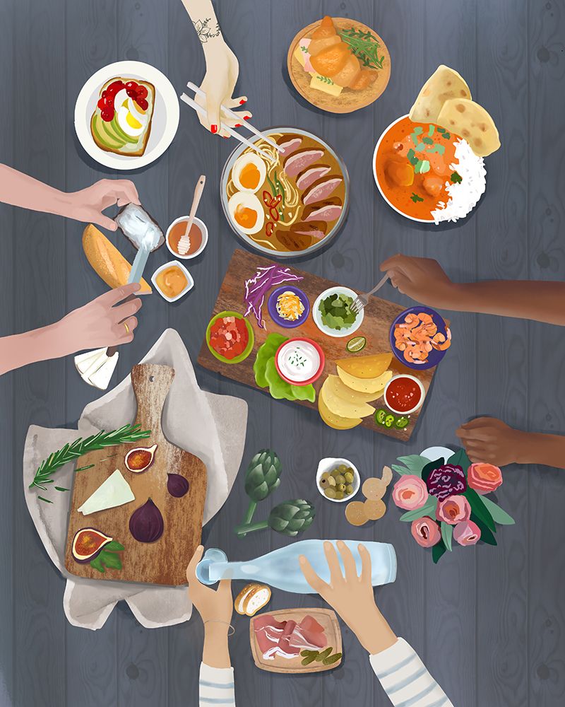 Brunch art print by Petra Lizde for $57.95 CAD