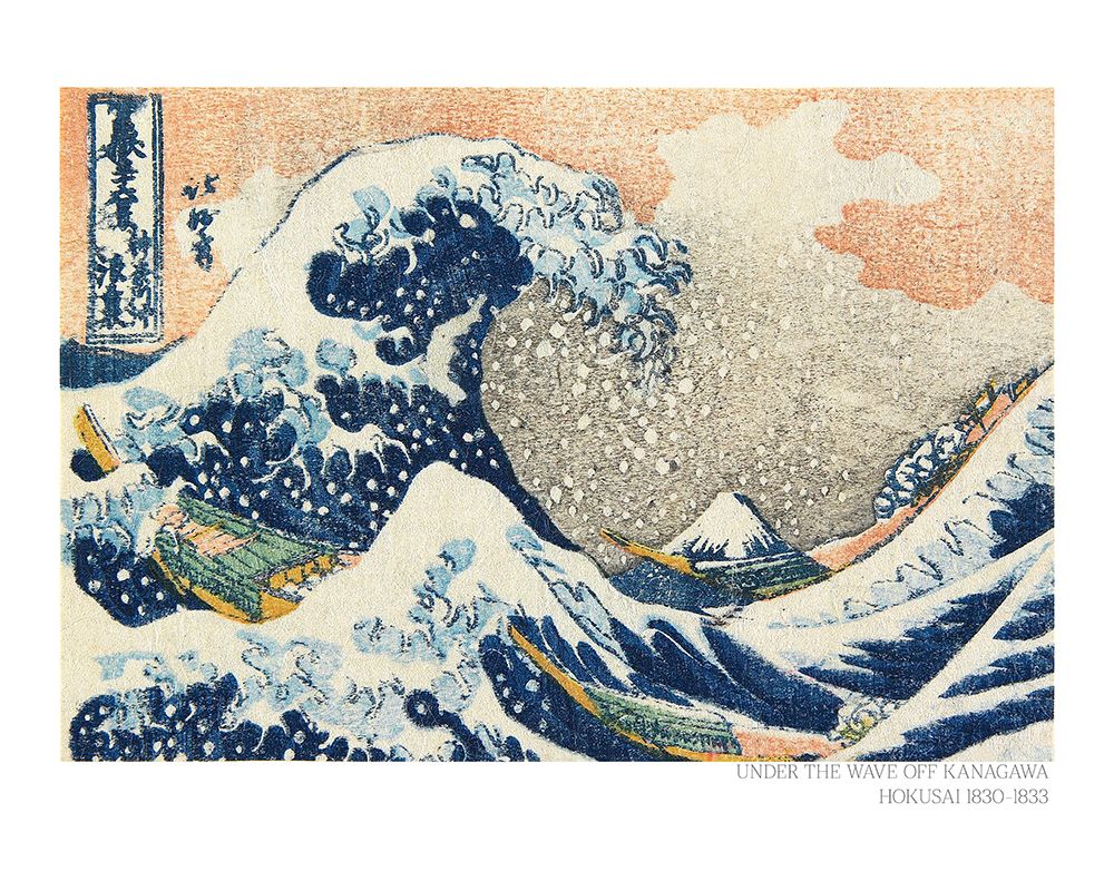 Hokusais Under the Wave Off Kanagawa (1830 1833) art print by Katsushika Hokusai for $57.95 CAD