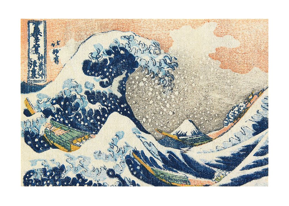 Under the Wave Off Kanagawa (1830 1833) art print by Katsushika Hokusai for $57.95 CAD