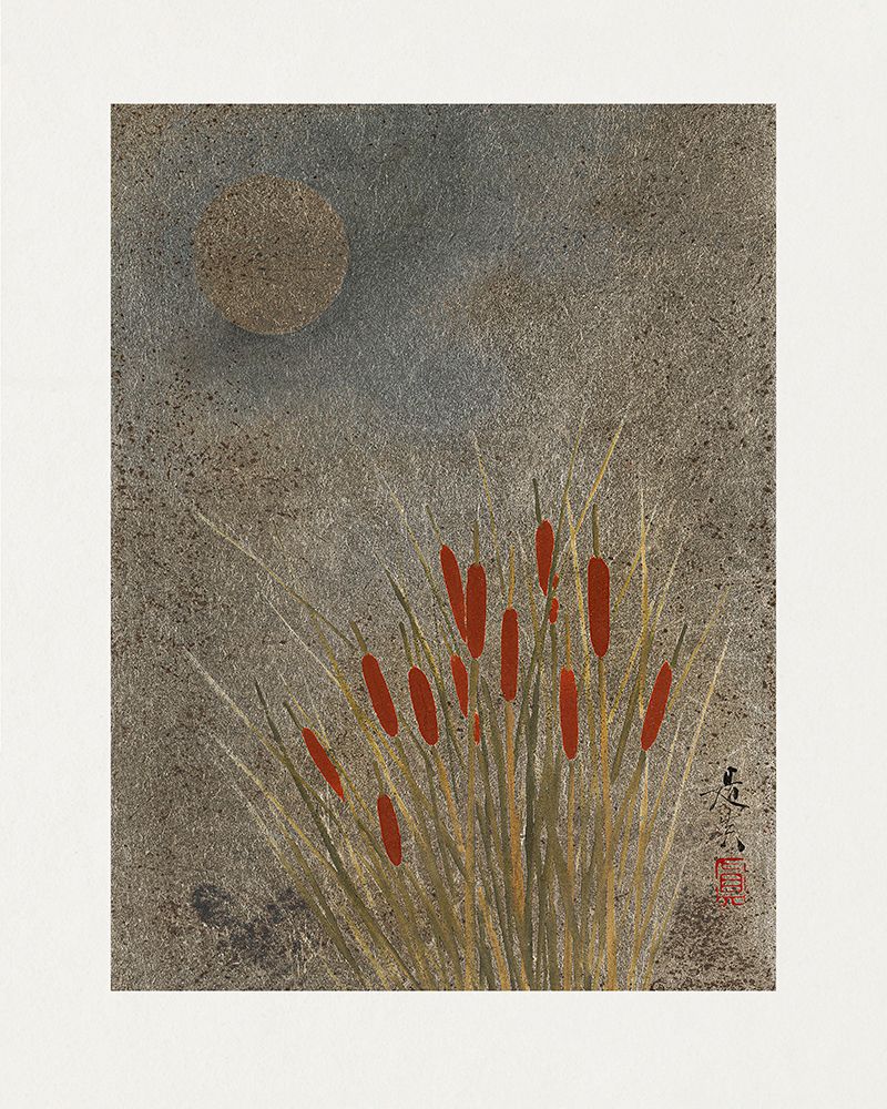 Japanese Grass Field At Night (1807aÂ€Â“1891) art print by Shibata Zeshin for $57.95 CAD