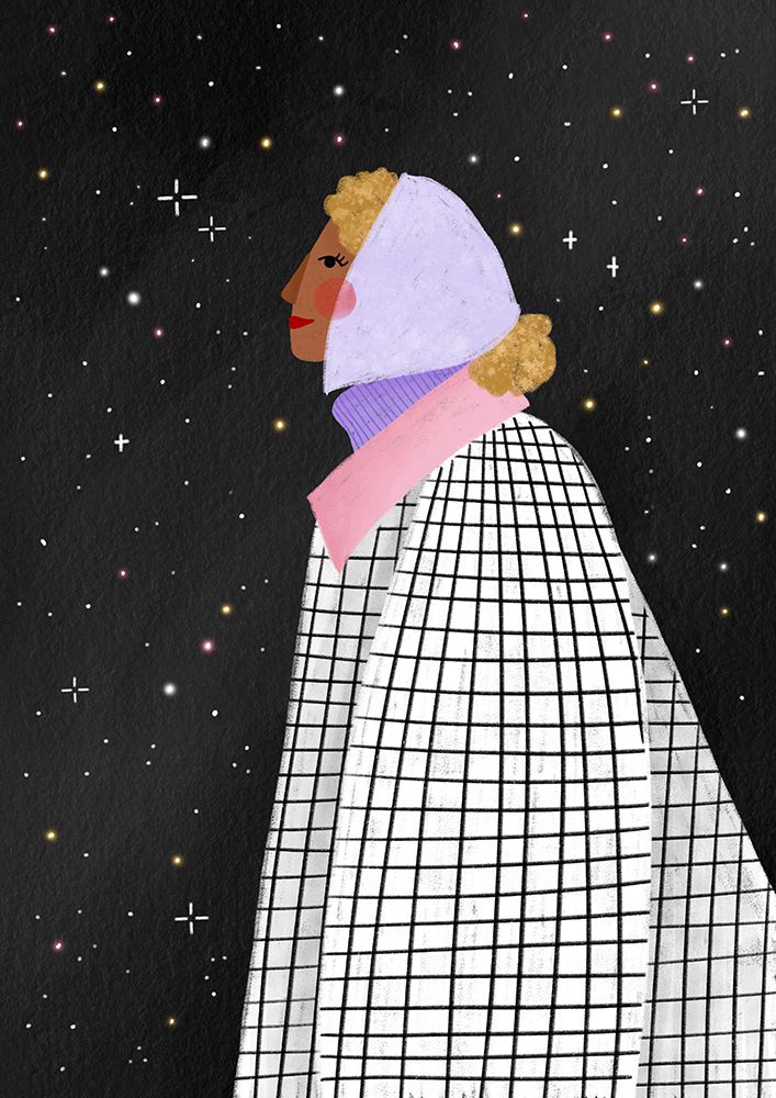 The Lady with the stars art print by Bea Muller for $57.95 CAD