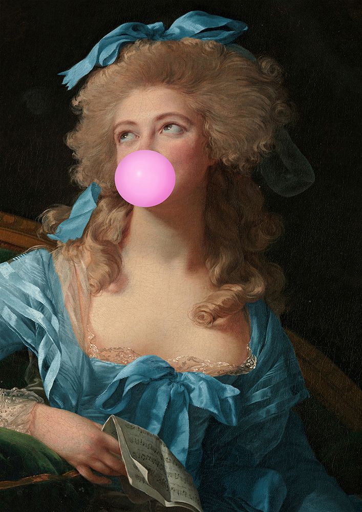 Bubblegumblue Ratioiso art print by Grace Digital Art for $57.95 CAD