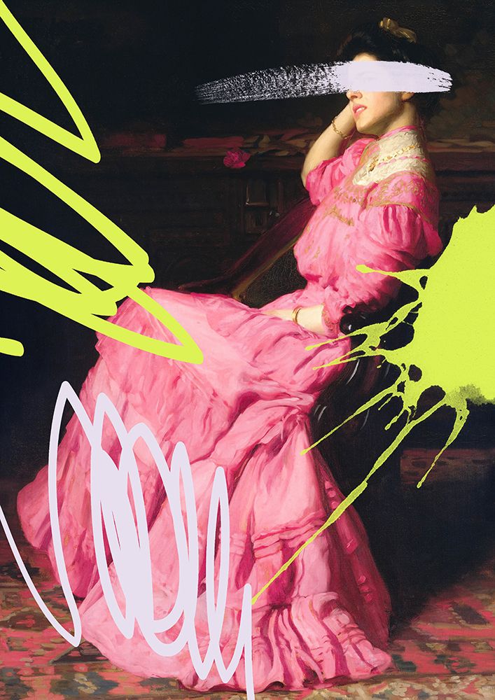 Neonpinkdress Ratioiso art print by Grace Digital Art for $57.95 CAD